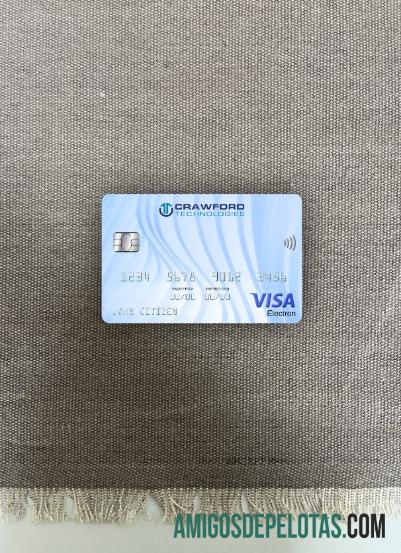 Holanda (Holanda) Crawford Technologies Bank Visa Electron Card Photolook Front modelo